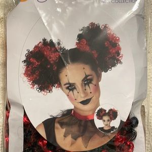 Red and Black costume clown puffs